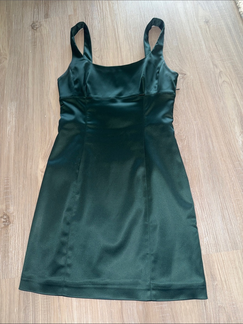 Aritzia Wilfred Satin Green Mini Dress size 2